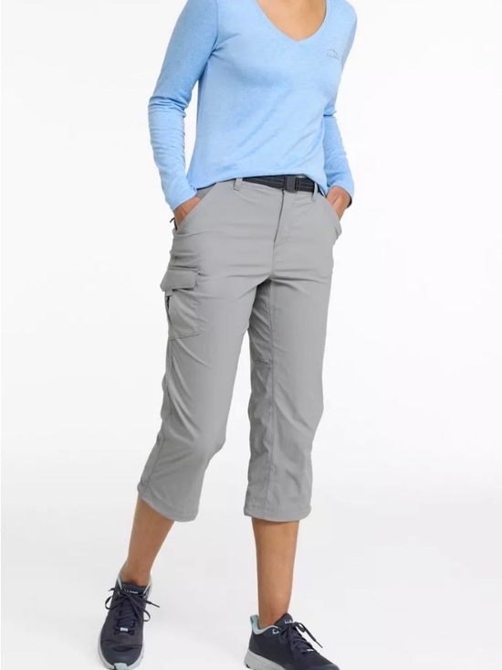 L.L. Bean Pants - L.L. Bean Women’s Large Tropicwear Hiking Capri Pants Grey Lightweight New